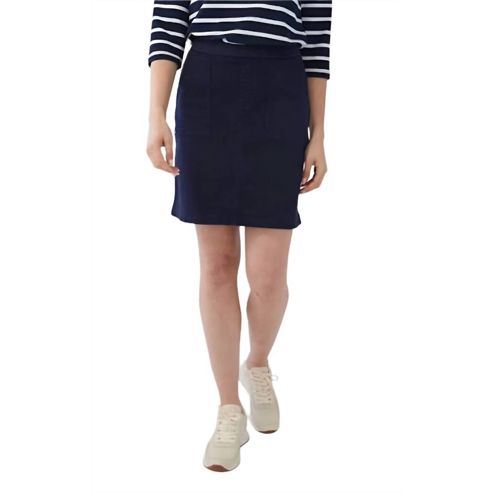 NEW FDJ pull on cotton blend mini skort in blue